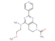 7-acetyl-N-(2-methoxyethyl)-N-methyl-2-pyridin-4-yl-5,6,7,8-tetrahydropyrido[3,4-d]pyrimidin-4-amine
