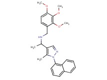 1-[5-methyl-1-(1-naphthyl)-1H-pyrazol-4-yl]-N-(2,3,4-trimethoxybenzyl)ethanamine