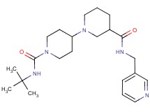 N~1~'-(tert-butyl)-N~3~-(3-pyridinylmethyl)-1,4'-bipiperidine-1',3-dicarboxamide