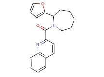 2-{[2-(2-furyl)-1-azepanyl]carbonyl}quinoline