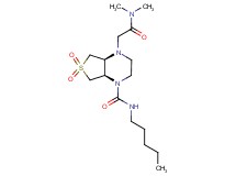 (4aS*,7aR*)-4-[2-(dimethylamino)-2-oxoethyl]-N-pentylhexahydrothieno[3,4-b]pyrazine-1(2H)-carboxamide 6,6-dioxide