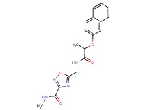 N-methyl-5-({[2-(2-naphthyloxy)propanoyl]amino}methyl)-1,2,4-oxadiazole-3-carboxamide