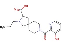 8-[(3-hydroxy-2-pyridinyl)carbonyl]-2-propyl-2,8-diazaspiro[4.5]decane-3-carboxylic acid