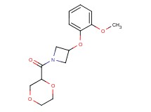 1-(1,4-dioxan-2-ylcarbonyl)-3-(2-methoxyphenoxy)azetidine
