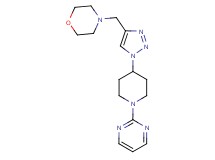 4-({1-[1-(2-pyrimidinyl)-4-piperidinyl]-1H-1,2,3-triazol-4-yl}methyl)morpholine bis(trifluoroacetate)