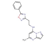 5-methyl-N-[2-(5-phenyl-1,2,4-oxadiazol-3-yl)ethyl]pyrazolo[1,5-a]pyrimidin-7-amine
