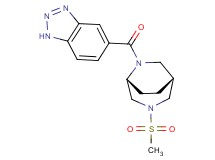 5-{[(1R*,5R*)-3-(methylsulfonyl)-3,6-diazabicyclo[3.2.2]non-6-yl]carbonyl}-1H-1,2,3-benzotriazole