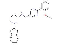 1-(2,3-dihydro-1H-inden-2-yl)-N-{[2-(2-methoxyphenyl)-5-pyrimidinyl]methyl}-3-piperidinamine