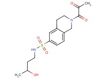 N-(3-hydroxybutyl)-2-pyruvoyl-1,2,3,4-tetrahydroisoquinoline-6-sulfonamide
