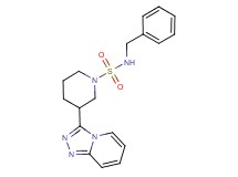 N-benzyl-3-[1,2,4]triazolo[4,3-a]pyridin-3-ylpiperidine-1-sulfonamide