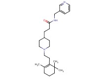 N-(3-pyridinylmethyl)-3-{1-[2-(2,6,6-trimethyl-1-cyclohexen-1-yl)ethyl]-4-piperidinyl}propanamide