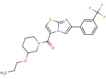 3-[(3-propoxy-1-piperidinyl)carbonyl]-6-[3-(trifluoromethyl)phenyl]imidazo[2,1-b][1,3]thiazole