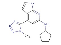 N-cyclopentyl-4-(1-methyl-1H-tetrazol-5-yl)-1H-pyrrolo[2,3-b]pyridin-6-amine
