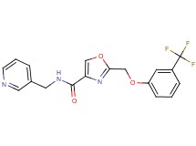 N-(3-pyridinylmethyl)-2-{[3-(trifluoromethyl)phenoxy]methyl}-1,3-oxazole-4-carboxamide