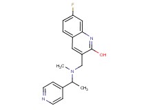 7-fluoro-3-({methyl[1-(4-pyridinyl)ethyl]amino}methyl)-2-quinolinol
