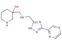 3-[({[3-(2-pyrazinyl)-1H-1,2,4-triazol-5-yl]methyl}amino)methyl]-3-piperidinol dihydrochloride