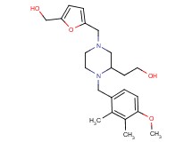 2-[4-{[5-(hydroxymethyl)-2-furyl]methyl}-1-(4-methoxy-2,3-dimethylbenzyl)-2-piperazinyl]ethanol