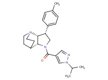(3R*,3aR*,7aR*)-1-[(1-isopropyl-1H-pyrazol-4-yl)carbonyl]-3-(4-methylphenyl)octahydro-4,7-ethanopyrrolo[3,2-b]pyridine