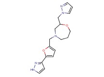 4-{[5-(1H-pyrazol-3-yl)-2-furyl]methyl}-2-(1H-pyrazol-1-ylmethyl)-1,4-oxazepane