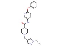 1-[(1-ethyl-1H-pyrazol-4-yl)methyl]-N-(6-phenoxy-3-pyridinyl)-4-piperidinecarboxamide