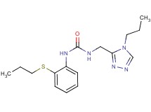 N-[2-(propylthio)phenyl]-N'-[(4-propyl-4H-1,2,4-triazol-3-yl)methyl]urea