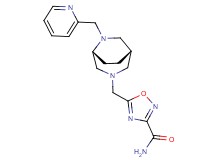 5-{[(1S*,5R*)-6-(2-pyridinylmethyl)-3,6-diazabicyclo[3.2.2]non-3-yl]methyl}-1,2,4-oxadiazole-3-carboxamide