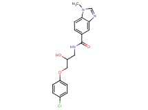 N-[3-(4-chlorophenoxy)-2-hydroxypropyl]-1-methyl-1H-benzimidazole-5-carboxamide