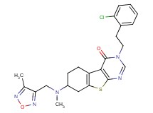 3-[2-(2-chlorophenyl)ethyl]-7-{methyl[(4-methyl-1,2,5-oxadiazol-3-yl)methyl]amino}-5,6,7,8-tetrahydro[1]benzothieno[2,3-d]pyrimidin-4(3H)-one