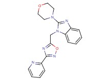 2-(4-morpholinyl)-1-{[3-(2-pyridinyl)-1,2,4-oxadiazol-5-yl]methyl}-1H-benzimidazole