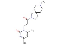 4,6-dimethyl-1-[3-(8-methyl-2,8-diazaspiro[4.5]dec-2-yl)-3-oxopropyl]pyrimidin-2(1H)-one