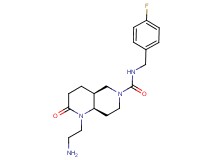 rel-(4aS,8aR)-1-(2-aminoethyl)-N-(4-fluorobenzyl)-2-oxooctahydro-1,6-naphthyridine-6(2H)-carboxamide hydrochloride