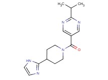 5-{[4-(1H-imidazol-2-yl)piperidin-1-yl]carbonyl}-2-isopropylpyrimidine