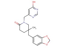 5-(1,3-benzodioxol-5-ylmethyl)-1-[(6-hydroxypyrimidin-4-yl)methyl]-5-methylpiperidin-2-one