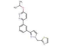 3-isopropoxy-6-{3-[1-(1,3-thiazol-2-ylmethyl)-1H-pyrazol-3-yl]phenyl}pyridazine