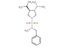 (3S*,4R*)-N-benzyl-3-(dimethylamino)-4-isopropyl-N-methyl-1-pyrrolidinesulfonamide