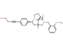(3aS*,5S*,9aS*)-5-[4-(4-hydroxy-1-butyn-1-yl)phenyl]-2-(2-methoxybenzyl)hexahydro-7H-pyrrolo[3,4-g]pyrrolizin-1(2H)-one