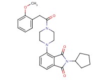 2-cyclopentyl-4-{4-[(2-methoxyphenyl)acetyl]-1-piperazinyl}-1H-isoindole-1,3(2H)-dione