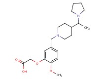 [2-methoxy-5-({4-[1-(1-pyrrolidinyl)ethyl]-1-piperidinyl}methyl)phenoxy]acetic acid