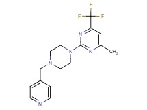 4-methyl-2-[4-(4-pyridinylmethyl)-1-piperazinyl]-6-(trifluoromethyl)pyrimidine