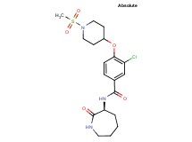 3-chloro-4-{[1-(methylsulfonyl)-4-piperidinyl]oxy}-N-[(3S)-2-oxo-3-azepanyl]benzamide