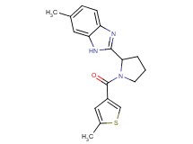 6-methyl-2-{1-[(5-methyl-3-thienyl)carbonyl]-2-pyrrolidinyl}-1H-benzimidazole