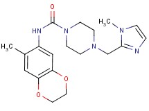 N-(7-methyl-2,3-dihydro-1,4-benzodioxin-6-yl)-4-[(1-methyl-1H-imidazol-2-yl)methyl]piperazine-1-carboxamide