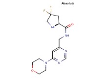 4,4-difluoro-N-{[6-(4-morpholinyl)-4-pyrimidinyl]methyl}-L-prolinamide dihydrochloride