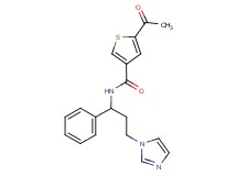 5-acetyl-N-[3-(1H-imidazol-1-yl)-1-phenylpropyl]thiophene-3-carboxamide