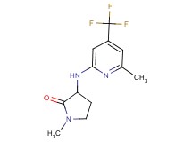 1-methyl-3-{[6-methyl-4-(trifluoromethyl)-2-pyridinyl]amino}-2-pyrrolidinone