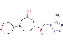 1-[(5-amino-1H-tetrazol-1-yl)acetyl]-4-(tetrahydro-2H-pyran-4-yl)-1,4-diazepan-6-ol