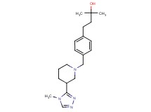 2-methyl-4-(4-{[3-(4-methyl-4H-1,2,4-triazol-3-yl)-1-piperidinyl]methyl}phenyl)-2-butanol