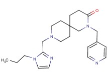 9-[(1-propyl-1H-imidazol-2-yl)methyl]-2-(pyridin-4-ylmethyl)-2,9-diazaspiro[5.5]undecan-3-one