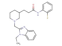 3-{1-[(1-ethyl-1H-benzimidazol-2-yl)methyl]-3-piperidinyl}-N-(2-fluorophenyl)propanamide