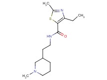 4-ethyl-2-methyl-N-[2-(1-methylpiperidin-3-yl)ethyl]-1,3-thiazole-5-carboxamide